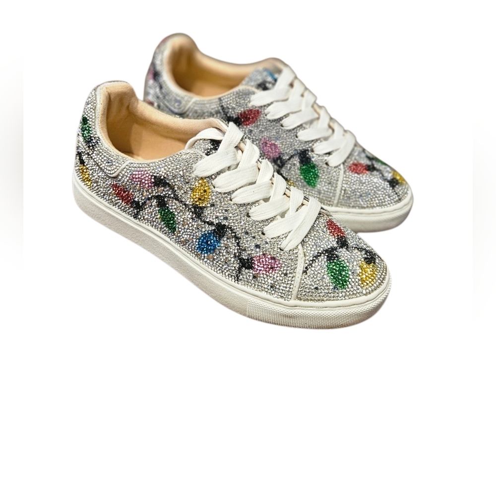 Betsey Johnson Girl's Sidny Multi Lights Sneakers Size 3M